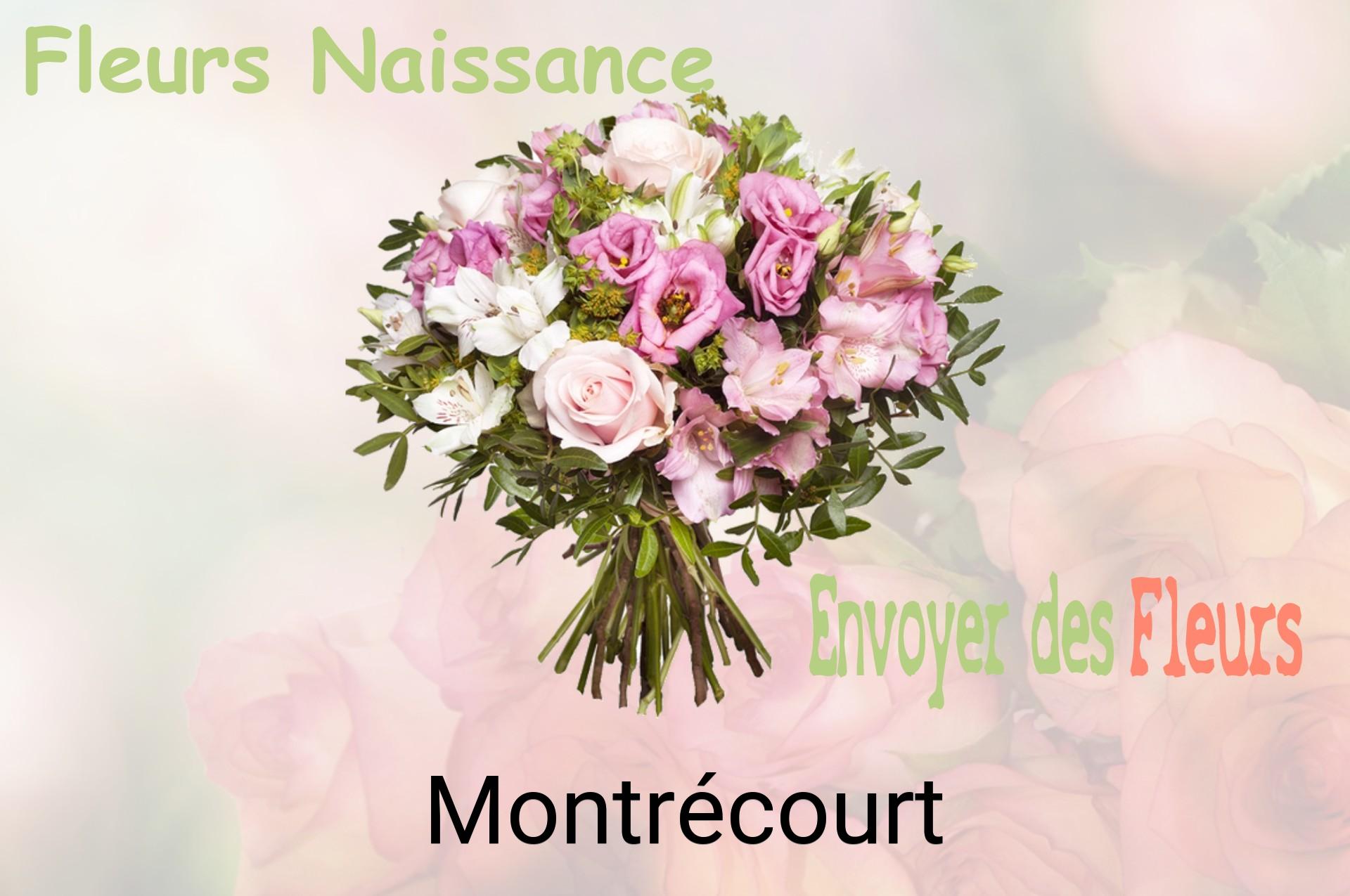 Bouquet de fleurs de naissance livré à Montrécourt
